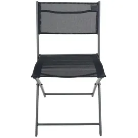 Möbel Kraft Gartenstuhl 2er-Set 45 x 0 x 79 cm schwarz