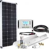 Offgridtec Solaranlage OFFGRIDTEC "mPremium L-100W/12V", schwarz (baumarkt), Solarmodule, Wohnmobil Solaranlage