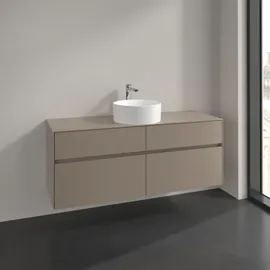 Villeroy & Boch Waschtischunterschrank 4 Auszüge 140 x 54,8 x 50 cm Schwarz