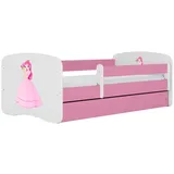 raumhirsch furniture Kinderbett Prinzessin 80 x 180 cm Holzwerkstoff rosa