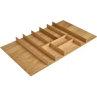 Nobilia Besteckeinsatz Eiche, Holz, Eiche, massiv, 10 Fächer, 90x4.9x50 cm, Küchenzubehör, Besteckkästen