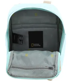 National Geographic Cityrucksack NATIONAL GEOGRAPHIC "LEGEND", Gr. B/H/T: 20cm, blau (hellblau), Nylon, Rucksäcke Cityrucksack, mit gepolstertem Laptopfach