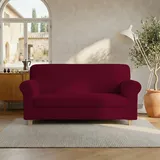 Italian Bed Linen Sofaüberwurf Leslie Bordeaux 2 Plätze