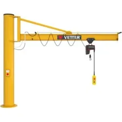 Vetter Säulenschwenkkran ASSISTENT Verbundanker-System Elektrokettenzug 250kg, 6,0m