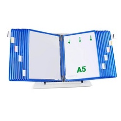 tarifold Sichttafelsystem 435201 DIN A5 blau mit 20 St. Sichttafeln