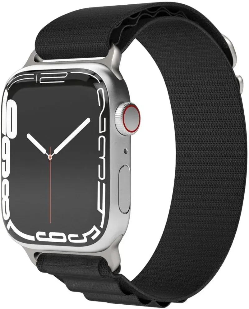 Action Loop Armband Apple Watch 42 mm / 44 mm / 45 mm / 49 mm  (Schwarz)