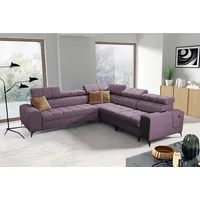 Kaiser Möbel Designer-Ecksofa mit Schlaffunktion und Bar GRECO III