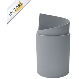 zaunzu® Sichtschutzstreifen 2,55 m Fenstergrau PP 10 St.