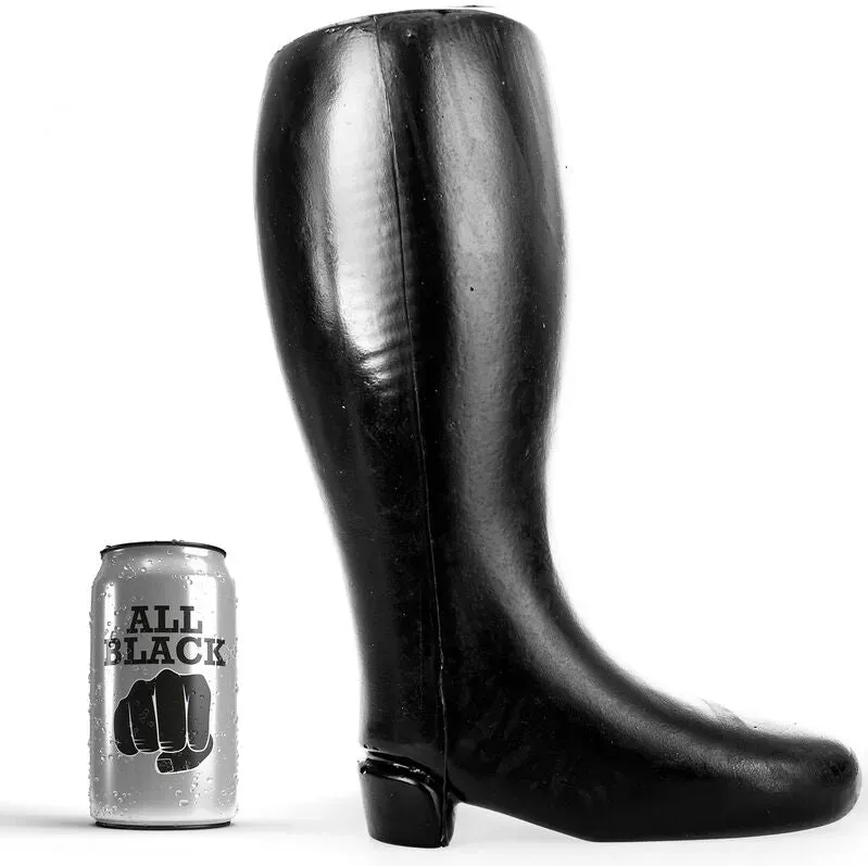 ALL BLACK  Riesiger weicher Fisting Stiefel 31 cm