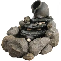 Dehner Gartenbrunnen Soltero, Solarbrunnen frostbeständig, Brunnen für Außen, mit