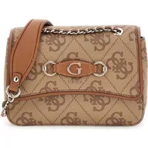 GUESS Izzy Convertible Xbody Flap Bag Latte Logo