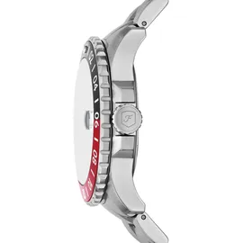Fossil FOSSIL BLUE GMT silber