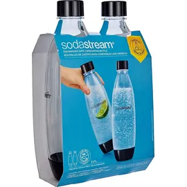 Sodastream Fuse PET-Flasche 2 x 1 l schwarz