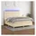 vidaXL Boxspringbett mit Matratze & LED Creme 180x200 cm Stoff