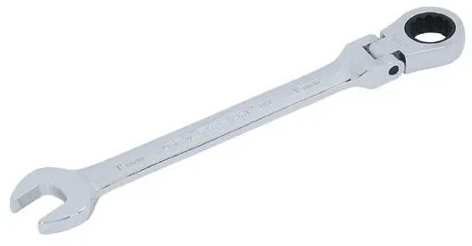 15 mm - Stern-Steckschlüssel mit schwenkbarem Kopf und Ratsche - Neilsen Tools