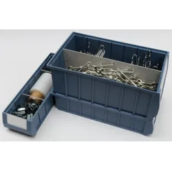 Regalwerk Regalkasten TxBxH 600x234x140 mm MRK6214 inkl. Etikett Farbe: blau VE: 6