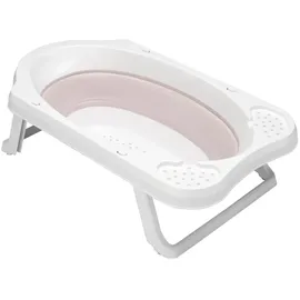 KEEEPER Faltbare Babywanne mit Stöpsel, Ab 0 bis ca. 12 Monate, 33 l, 48 x 82 x 23,5 cm, Maja, Pink (Nordic Pink)