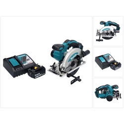 Makita, Handkreissäge, DSS 610 RM1 Akku Handkreissäge 18 V 165 mm + 1x Akku 4,0 Ah + Ladegerät