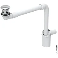 Geberit Waschbeckenablauf Raumsparsiphon, für eine oder zwei Standarmaturen, 152073211