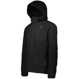 CMP Herren Zip Hoodie Softshell Jacke (Größe M, schwarz)