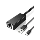 Micro USB LAN Netzwerkadapter Adapter - Micro USB Ethernet Adapter 10/100 Mbps, Netzwerkadapter auf USB, USB LAN Adapter für Chromecast | Fire TV Stick | Home Mini | Ultra | Audio