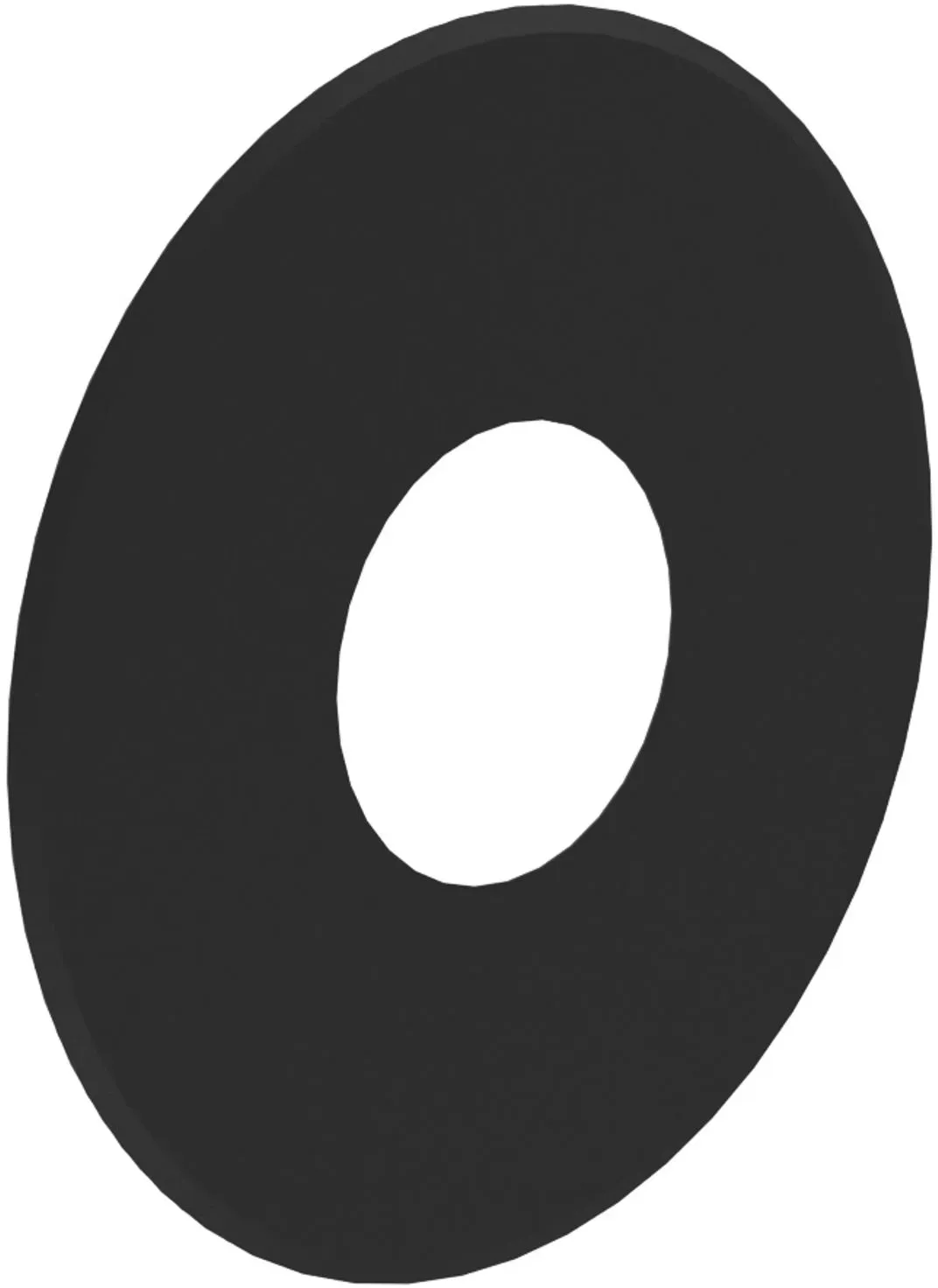 Jeremias PELLET-LINE Wandrosette 80 mm (geschlossen) Edelstahl schwarz Ø 80 mm