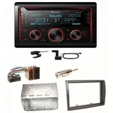 Pioneer FH-S820DAB DAB+ Bluetooth FLAC CD Einbauset für Fiat Ducato Boxer Jumper