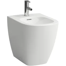 Laufen LUA Standbidet, mit Überlauf, 1 Hahnloch, 360x520mm, Eckventile innenliegend, Farbe: Weiß matt