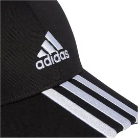 adidas 3-Stripes Twill, Baseballkappe, Schwarz-Weiss, Osfl, Unisex-Adult