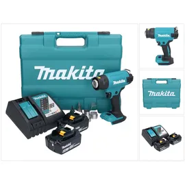 Makita DHG 181 RGK Akku Heißluftgebläse 18 V 150 - 550°C + 2x Akku 6,0 Ah + Ladegerät + Koffer