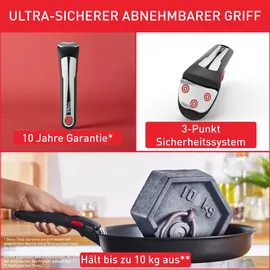 Tefal Ingenio Emotion Topf-Set 13-tlg. 3 x Pfanne 22 cm + 26 cm + 28 cm + 2 x Kasserolle 16 cm + 20 cm + Griff + Deckel + Accessoires