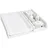 comfortcove Wickelaufsatz Wickeltisch Kommode Weiß Matratze 50 cm mit Ablage 80x70 Universal für MALM HEMNES Baby Wickelkommode - Weiß