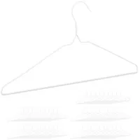 Relaxdays 150 x Drahtbügel, weiß