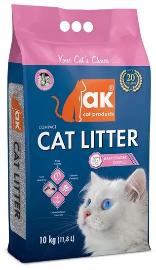 Kompaktes Klumpstreu Katzenstreu mit Babypuderduft 10 kg
