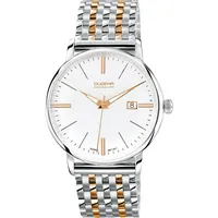 Dugena Herrenuhr 7090167 Festa, Quarz, Bicolor, Edelstahl, Saphirglas
