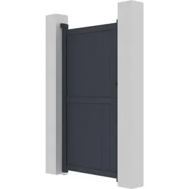 Habitat et Jardin Gartentor 101,2 x 180,9 cm Grau/Aluminium