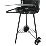 Rundgrill Räder höhenverstellbar 46,5x56,5x77cm Feuerschale 42x5.3cm emailliert
