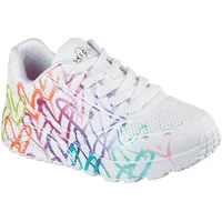 SKECHERS Uno Lite Metallic Joy Kinder Weiß/Mehrfarbig 38