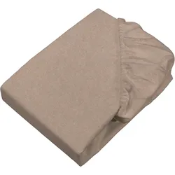 Bettlaken SETEX "Feinbiber Melange Spannbetttuch", beige, B:90cm L:200cm, Feinbiber, Obermaterial: 90% Baumwolle, 10% Polyester, Laken, Spannbettlaken, Melange-Effekt: Tiefe, Lebendigkeit, interessante Optik für das Auge