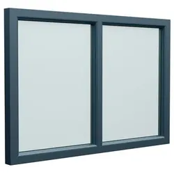 Josef Meeth Fenster und Türen Energiespar-Fenster »76/3 «, 150 x 125 cm (BxH), Dreh/Dreh-Kipp - silberfarben