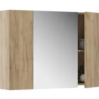 Vicco Badspiegelschrank Leopold, Goldkraft Eiche, 80 x 59.2 cm