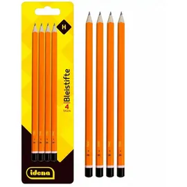 IDENA Bleistift H 4 St. Grau/Orange