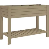 furnicato Hochbeet 110 x 45 x 79 cm Braun