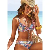 VIVANCE Bikini-Top Damen Grau/Mehrfarbig 40 Cup B