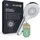 Kludi KLUDI-X3 Universal Duschkopf wassersparend als Option, Duschbrause mit 3 Strahlarten (Body, Hair, Skin), reinigungsfreundlicher Brausekopf Ø 11,7 cm, Shower Head, Chrom