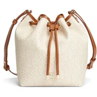 Tommy Hilfiger TH Monoplay Umhängetasche Synthetik Beige/Weiß