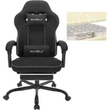 Woltu Gaming-Stuhl Schwarz