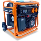 KnappWulf Inverter Generator KW3600 Stromerzeuger Stromgenerator 2x230V 3200W inkl. Handgriffe und Transporträder Notstromaggregat reine Sinuswelle Ölmangelsicherung 4-Takt Benzinmotor 7 PS 12L Tank