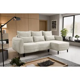 kaiser möbel Ecksofa Selio mit Schlaffunktion und Bettzeugcontainer Ecru Rechts