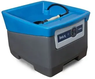 Teilewaschgerät bio.x A25, Komplettset inkl. mobilem Waschtisch, Filtermatte und 5 L Konzentrat